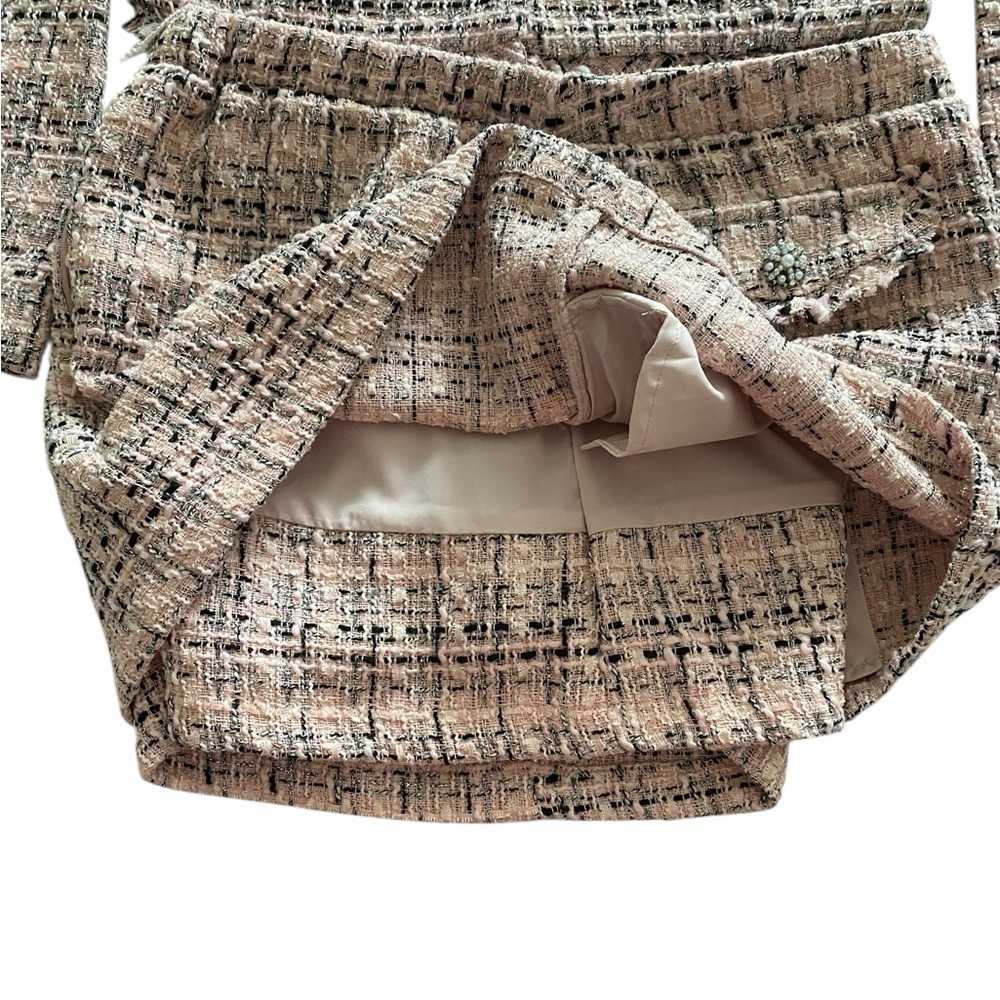 Wild Fable Pink Tweed Jacket + Skirt Set
Jacket Size: XXS
Skirt Size: Small - Picture 5 of 7